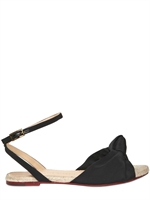 CHARLOTTE OLYMPIA - SANDALI IN CREPE DI SETA CON FIOCCO 15MM