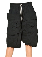 RICK OWENS - CARGO STRETCH BAUMWOLL POPLIN SHORTS