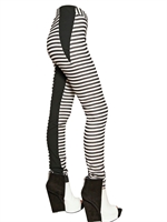 GARETH PUGH - LEGGINGS IN JERSEY DI SETA STRETCH A RIGHE