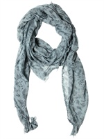 DESTIN - SCIARPA DI CASHMERE E COTONE STAMPA FARFALLE