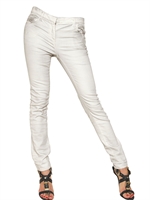 BALMAIN - WASHED SKINNY STRETCH DENIM JEANS