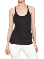 BALMAIN - COTTON RIBBED KNIT TANK TOP