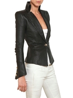 BALMAIN - NAPPA LEATHER JACKET