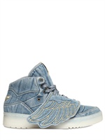 ADIDAS ORIGINALS BY ORIGINALS - DENIM FLÜGEL HOHE SNEAKERS