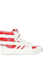 ADIDAS ORIGINALS BY ORIGINALS - KALBSLEDER AIRFORCE FLAGGE ZWEIFARBENE SNEAKERS
