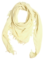 BALMAIN - SILK COTTON JACQUARD FRINGED SCARF