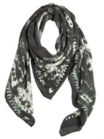 BALMAIN - EAGLE PRINT CASHMERE BLEND MODAL SCARF