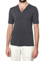MAISON MARTIN MARGIELA - BAUMWOLL STRICK V-AUSSCHNITT T-SHIRT