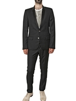 MAISON MARTIN MARGIELA - TEXTURED VIRGIN WOLL TUXEDO ANZUG