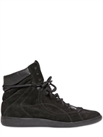 MAISON MARTIN MARGIELA - GENÄHTE WILDLEDER UNS WEICHE LEDER SNEAKERS