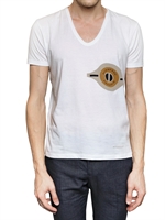 BURBERRY PRORSUM - BEDRUCKTES FEINES BAUMWOLL JERSEY T-SHIRT