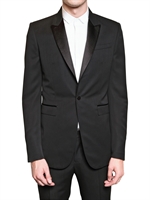 BURBERRY PRORSUM - GRAIN DE POUDRE WOLL TUXEDO JACKE