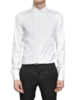 BURBERRY PRORSUM - PLISSIERTES PLASTRON POPLIN HEMD