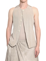 DAMIR DOMA - GILET DI VISCOSA E RETE DI CARTA