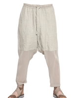 DAMIR DOMA - COTTON AND SILK CANVAS TROUSERS
