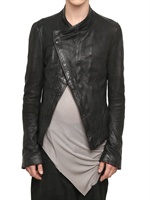 JULIUS - KUHHAUT ASYMMETRISCHE LEDER JACKE