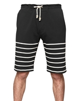 BAND OF OUTSIDERS - GESTREIFTE BAUMWOLL FLEECE SHORTS