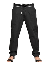 TOM REBL - METAL COTTON TWILL ROPE BELT TROUSERS