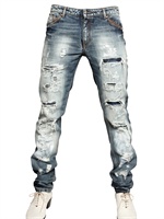 TOM REBL - DESTROYED DENIM JEANS JEANS