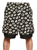 TOM REBL - DOPPELSCHICHT BAUMWOLL JACQUARD SHORTS