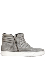 BB BRUNO BORDESE WASHED - WATTIERTER LEDER ZIP HOHE SNEAKERS