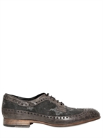 BB BRUNO BORDESE WASHED - 20MM LEDER & CANVAS SCHNÜRSCHUHE