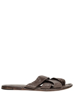 BB BRUNO BORDESE WASHED - LEATHER CROSS OVER STRAP SANDALS