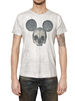 GORGEOUS - MAUS DRUCK MARBELIZED JERSEY T-SHIRT