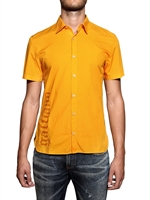 GALLIANO - LOGO DRUCK BAUMWOLL POPLIN HEMD