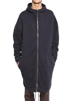 SILENT BY DAMIR DOMA - BAUMWOLL FLEECE KAPUZEN MANTEL