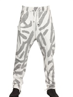 SILENT BY DAMIR DOMA - SOFT  PRINTED COTTON FLEECE TROUSERS