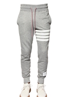 THOM BROWNE - COTTON FLEECE JOGGING TROUSERS
