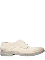 MAISON MARTIN MARGIELA - VINTAGED WEICHE VELOUR SCHNÜRSCHUHE