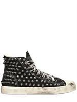 GIENCHI - NIETEN CANVAS HOHE SNEAKERS