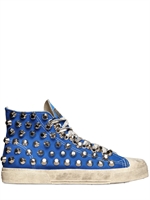 GIENCHI - GROßE NIETEN CANVAS HOHE SNEAKERS