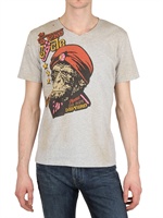 CYCLE - JERSEY PRINT T-SHIRT - GRAU