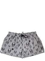 PHILIPP PLEIN - COSTUME MODELLO BOXER DI NYLON STAMPA TESCHI