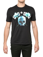 GIVENCHY - PLAYING SKULL PRINTED JERSEY T-SHIRT