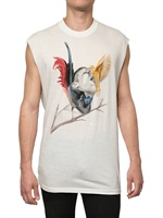 GIVENCHY - SILK BLEND JERSEY SLEEVELESS T-SHIRT