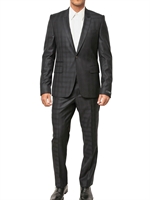 GIVENCHY - SILK BLEND CHECKED COOL WOOL SUIT