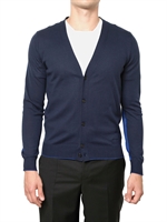 GIVENCHY - SILK BLEND COTTON KNIT CARDIGAN SWEATER