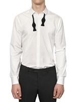 NEIL BARRETT - FLOCK FLIEGE KRAWATTE BAUMWOLL POPLIN HEMD
