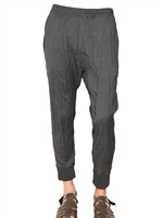 NEIL BARRETT - PANTALONI IN LANA GRISAILLE EFFETTO STROPICCIATO