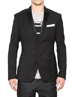 NEIL BARRETT - GIACCA TUXEDO DI LANA EFFETTO STROPICCIATO