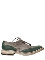 PAUL VAN HAAGEN - WASHED WILDLEDER & LEDER SCHNÜRSCHUHE