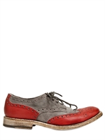 PAUL VAN HAAGEN - WASHED WILDLEDER & LEDER SCHNÜRSCHUHE