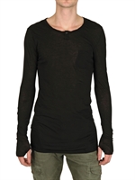 ISABEL BENENATO - RAUSCHNITT FINGERLOCH JERSEY T-SHIRT