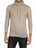 ISABEL BENENATO - RAUSCHNITT JERSEY HOHER KRAGEN T-SHIRT