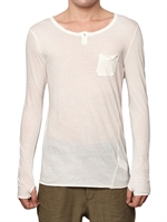 ISABEL BENENATO - RAUSCHNITT FINGERLOCH JERSEY T-SHIRT