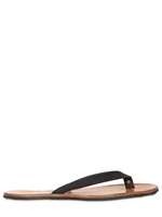 RALPH LAUREN - CANVAS AND LEATHER FLIP FLOPS SANDALS